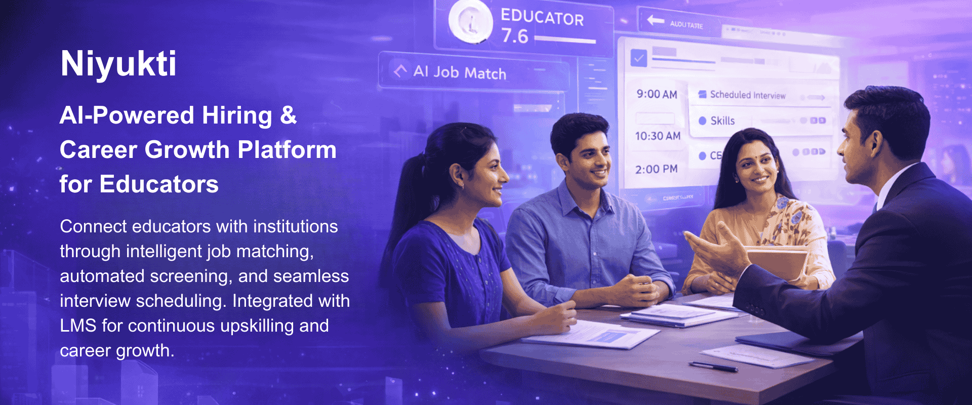 Niyukti - AI-Powered Hiring & Career Growth Platform for Educators